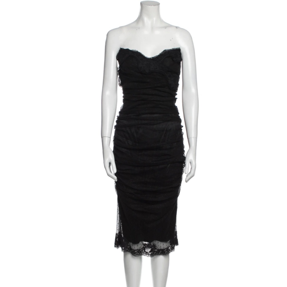 Dolce & Gabbana Lace Strapless Dress